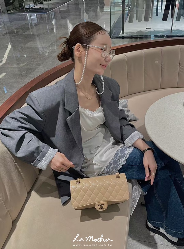 澎湃蕾絲斜切緞面背心(闆娘清單)